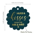 thumbnail image 6 of Inkdotpot 100 Pack Real Gold Foil Paper Tags Hugs & Kisses From The Wedding Favor Hang Tags, 6 of 6