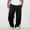 A-Black Sweatpants, variant on LONKITO Cargo Pants for Men Slim Fit Casual Streetwear Sweatpants Open Bottom Athletic Workout Sweat Pants with Pockets, Size L