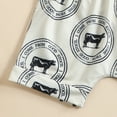 thumbnail image 6 of Toddler Boys Girls Short Sleeve Cartoon Printed T Shirt Tops Shorts Outfits Toddler Suspenders Outfit Boy Boys Four Piece Jacket Set Baby Boy Clothes Cotton Baby Boy Bundles Set Summer Jackets Babies, 6 of 7