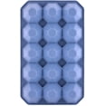 thumbnail image 2 of 15 Cube Ice Cubes Easy Release Stackable Ice Cube Molds, 2-Pack (Grey Blue + Green), 2 of 5