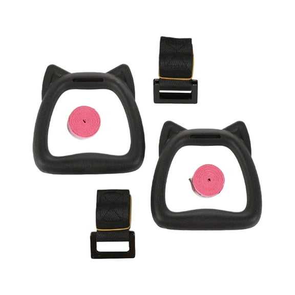 NICEXMAS pull up rings with straps Sports Gym Rings Nylon Webbing 1 Set