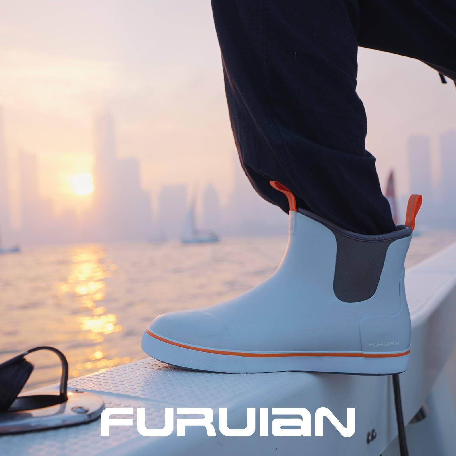 Men's Ankle Deck Boots Fishing Boots Rain Waterproof