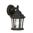 thumbnail image 6 of LuxenHome Black with Gold Metal Outdoor Wall Light, 6 of 8