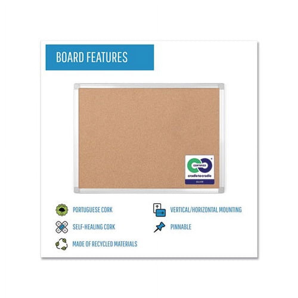 Earth It! Aluminum Frame Cork Board