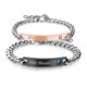 thumbnail image 1 of Regalo para amante, su bella, su bestia, pulseras de pareja de acero inoxidable para mujeres y hombres, conjunto de joyería a juego, 1 of 4