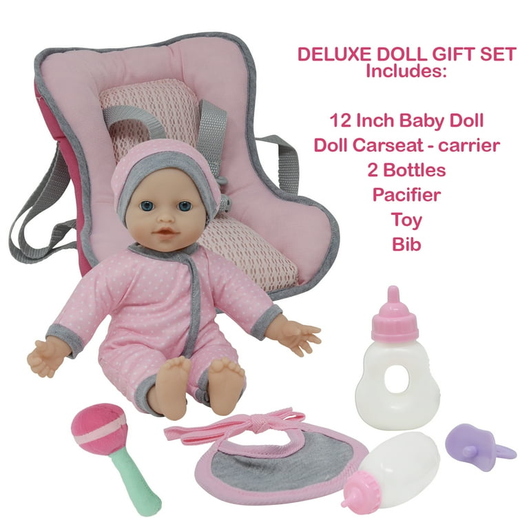 The new York Doll Collection Doll Travel Playset with 12 Inch Soft