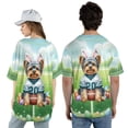 thumbnail image 5 of Happy Easter Hello Spring Yorkshire Terrier Playing Football All Over Print 3D Baseball Shirt Yorkie Dog Lover Gifts Softball Sport - 13003, 5 of 6