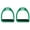 Green, variant on Horse Saddle English 4-1/2" Wide Composite Lightweight Stirrups Green 51113GR