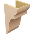 thumbnail image 5 of 8"W x 8"D x 16"H Wide New Brighton Rough Cedar Woodgrain TimberThane Corbel, Primed Tan, 5 of 6