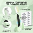 thumbnail image 2 of Sonic Dermaplane Razor for Women, Sonic Exfoliation & Peach Fuzz Removal, 12 Replacement Blades, 3 Adjustable Speeds, 2 of 5
