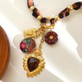 thumbnail image 5 of Trendy Leopard Pattern Heart Floral Acrylic Charm Necklace Lightweight Stainless Steel JewelryGift For Everyday Wear, 5 of 9
