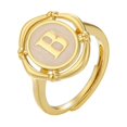 thumbnail image 4 of ZHUKOU-Anillo de letras con iniciales para mujer, anillo de dedo con apertura de esmalte, anillo con alfabeto para pareja, regalo de Navidad, joyería al por mayor, VJ398, 4 of 4