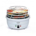 thumbnail image 1 of NutriChef Food Dehydrator Machine and Professional Electric Steamer, Cooker, Meat Preserver, Beef Jerky Maker, Fruit Dryer, Steams Rice and Vegetables with Stackable Trays in Black - (PKFDSRC11BK), 1 of 1