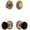 Vintage Brass, variant on Grandeur 853314 Circulaire Solid Brass Rose Single Cylinder Keyed Entry Deadbolt And