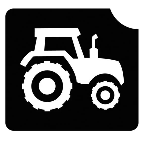 Art Factory Glitter Tattoo Stencil - Tractor (5/pack), Temporary Tattoo Template for Kids Adults, Face Paint Stencil Body Art Stencil, Stencil for Face Painting, Party, Festival,2"x2"