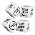 2 Set English Wine Order Dice White Lightweight Fun Action Instructions Dice for Table Games