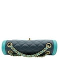 thumbnail image 4 of Pre-Owned Chanel Bi-Color Flap Quilted Lambskin Leather Crossbody Bag Turquoise, 4 of 10