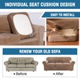 thumbnail image 4 of CJC 2-Piece Sofa Couch Covers, Velvet Armchair Slipcover for Separate Cushion Couch, Stretch Furniture Protector for Pets Kids, 9 Colors, 4 of 9