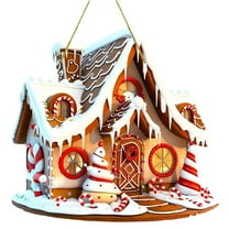 Qocolhg Gingerbread Christmas Decorations, House Ornaments Christmas Tree Hanging Ornament Gingerbread Hanging Ornaments Decorations for Xmas Holiday, Christmas Ornaments Clearance