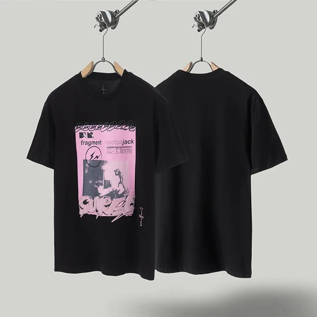 Yao888-Camiseta con estampado gráfico de espuma para hombre, ropa de calle de gran tamaño, estilo hip hop, informal, Y2k, 1:1Black-TS09