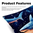 thumbnail image 2 of Starry Shark Inserts with Chair Pillow Covers - Set of 2, Unique Patterns, Various Sizes 16x16, 18x18, 20x20 Inches for Home Decor and Special Occasions, 2 of 6