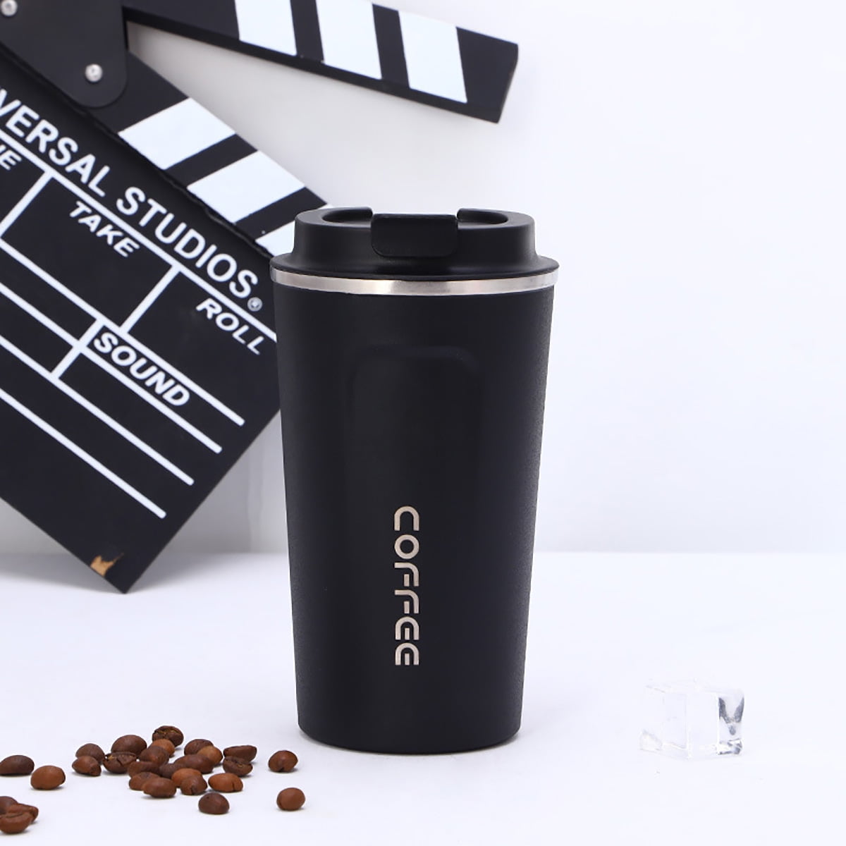 Insulated Thermal Travel Coffee Mug Flask Cup Removable Lid Keep Drink