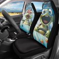 thumbnail image 2 of POLERO Cartoon Turtle Decorative Auto Seat Covers for All Season, Polyester High Back Front Seat Cover SUV, 2 of 13