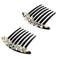 thumbnail image 5 of WRITWAA Pearl Hair Comb with Crystal for Wedding Jewelry 2Pcs, 5 of 8