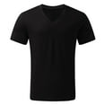 thumbnail image 4 of BOBOGOJP T-Shirts de Mode pour Hommes Manches Courtes Col Rond Coupe Décontractée T-Shirt (Noir,3TG), 4 of 5