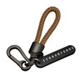thumbnail image 1 of CARTTOU Simple Car Keychain with Woven Rope Creative Auto Home Metal Keyring Great Gifts for Men Women, 1 of 7