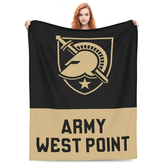 Army West Point Blanket Soft and Warm Cozy Flannel Lightweight Throw Blanket for Couch Sofa Bed 50x40