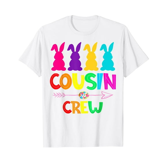 Cousin Crew Shirts Squad Easter Day Cute Bunny Kids Toddler T-Shirt