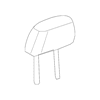 Genuine OE GM Headrest - 20837037