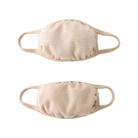 ZPAQI Infant Kids Baby Cotton Dustproof Mouth Mask 2-Layer Breathable Anti-Fog Haze Half Face Cover Washable Elastic Mouth-Muffle Random Color