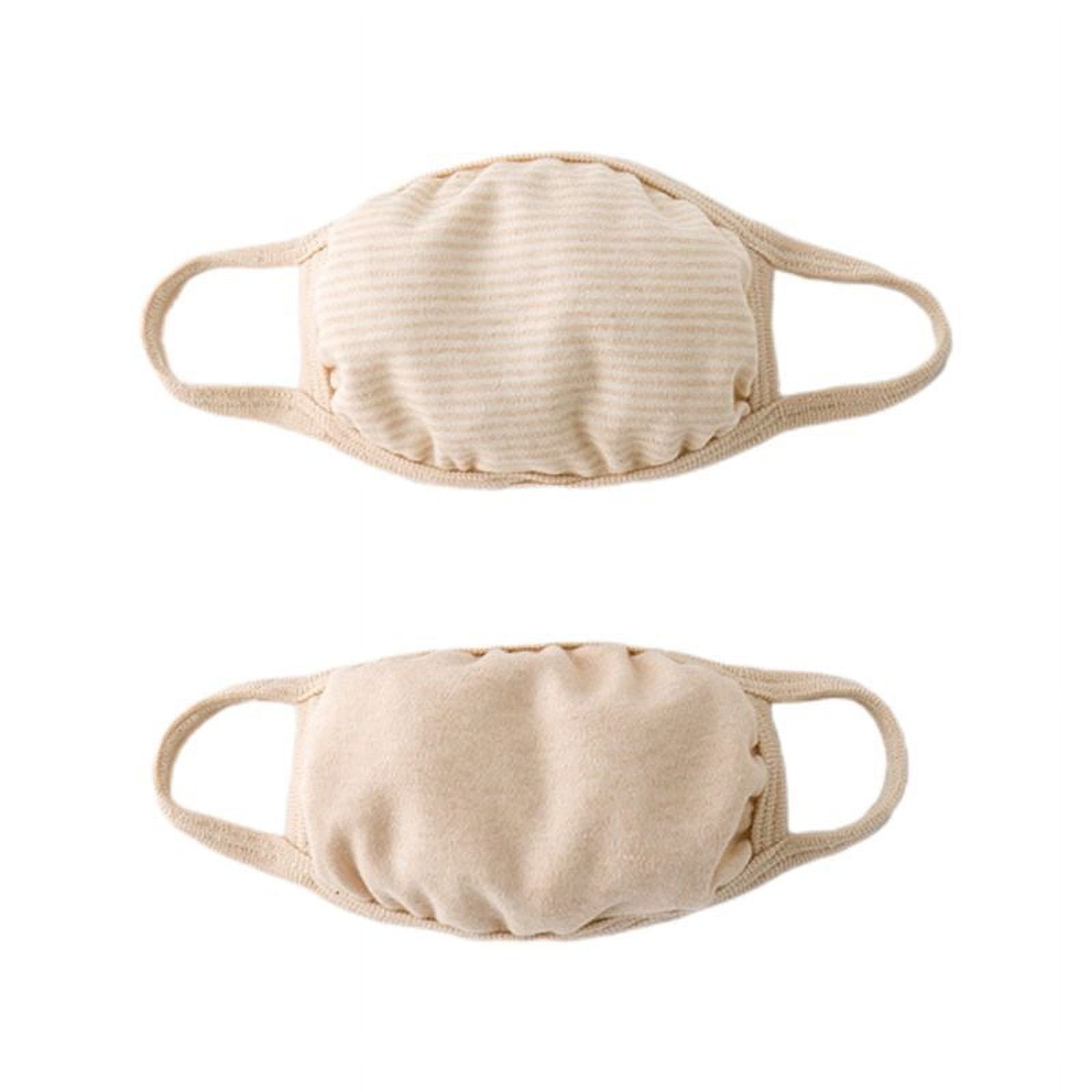 ZPAQI Infant Kids Baby Cotton Dustproof Mouth Mask 2-Layer Breathable Anti-Fog Haze Half Face Cover Washable Elastic Mouth-Muffle Random Color