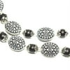 Curved Oval Beads, Black