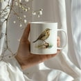 thumbnail image 4 of Bird Watching Mug, Meadow Pipit Song Bird Mug, 11oz or 15oz White Ceramic Coffee Mug Gift for Bird Watchers, 4 of 9
