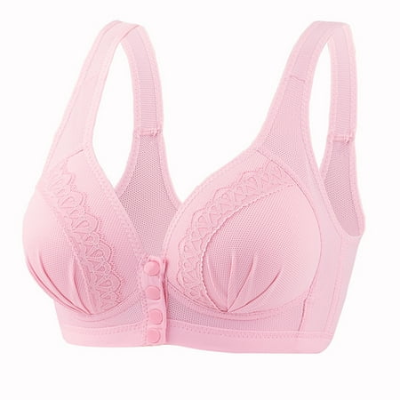 

Acebir Women Sexy Lingerie Bra with Flexible Strap Design for Women Female Girls Pink 42/95BC