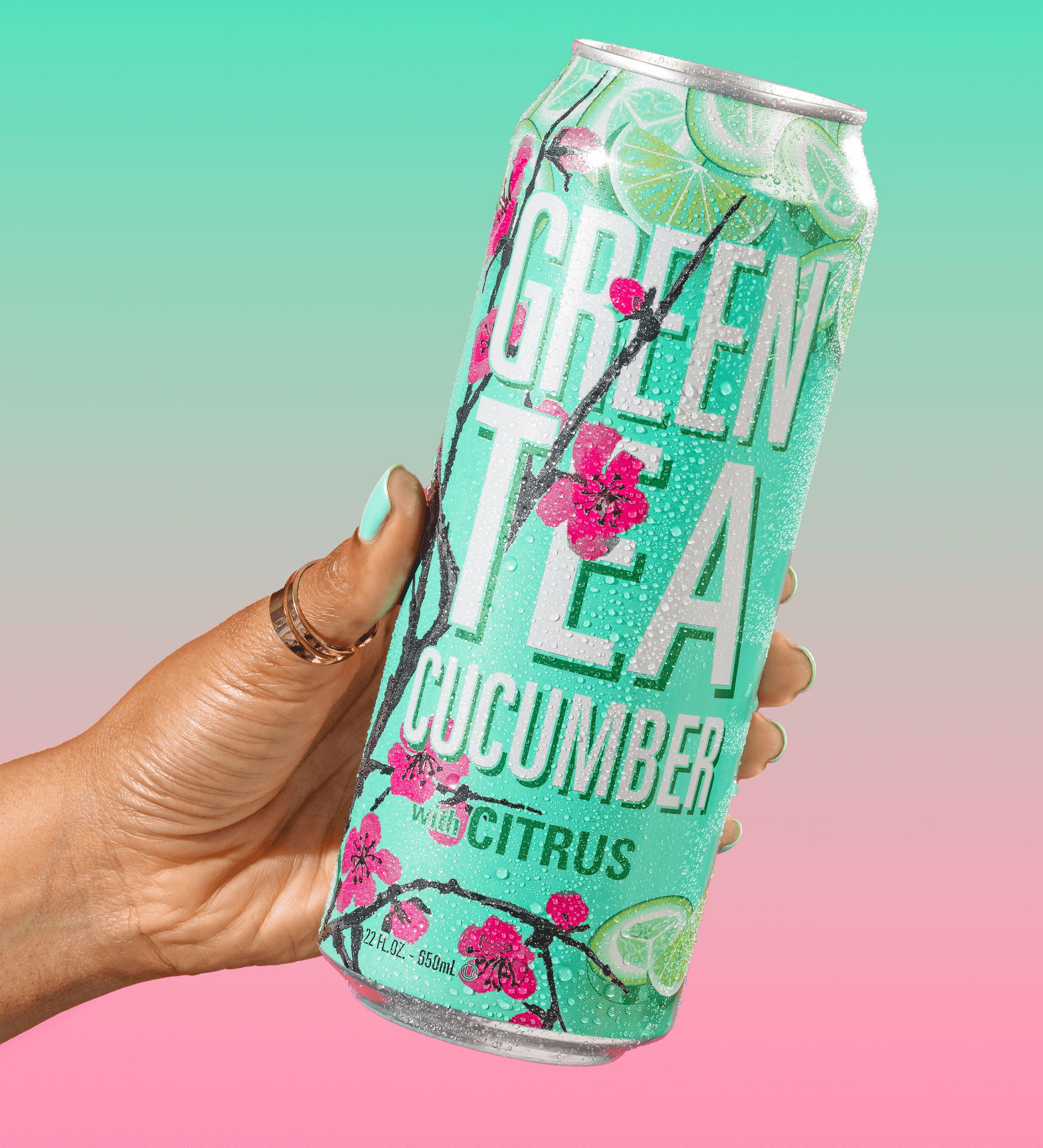 Green Tea with Cucumber & Citrus, 23 fl oz Cans, 12 Pack