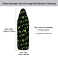 thumbnail image 5 of HELLHERO Lucky Clover Pattern Ironing Board Cover Hook and Loop Fastener Elastic Edge Fabric Dust Proof 15x54 Inch, 5 of 5