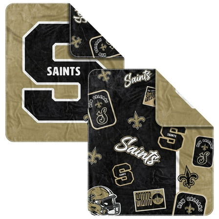 New Orleans Saints 50- x 60- Dream Weave Throw Blanket