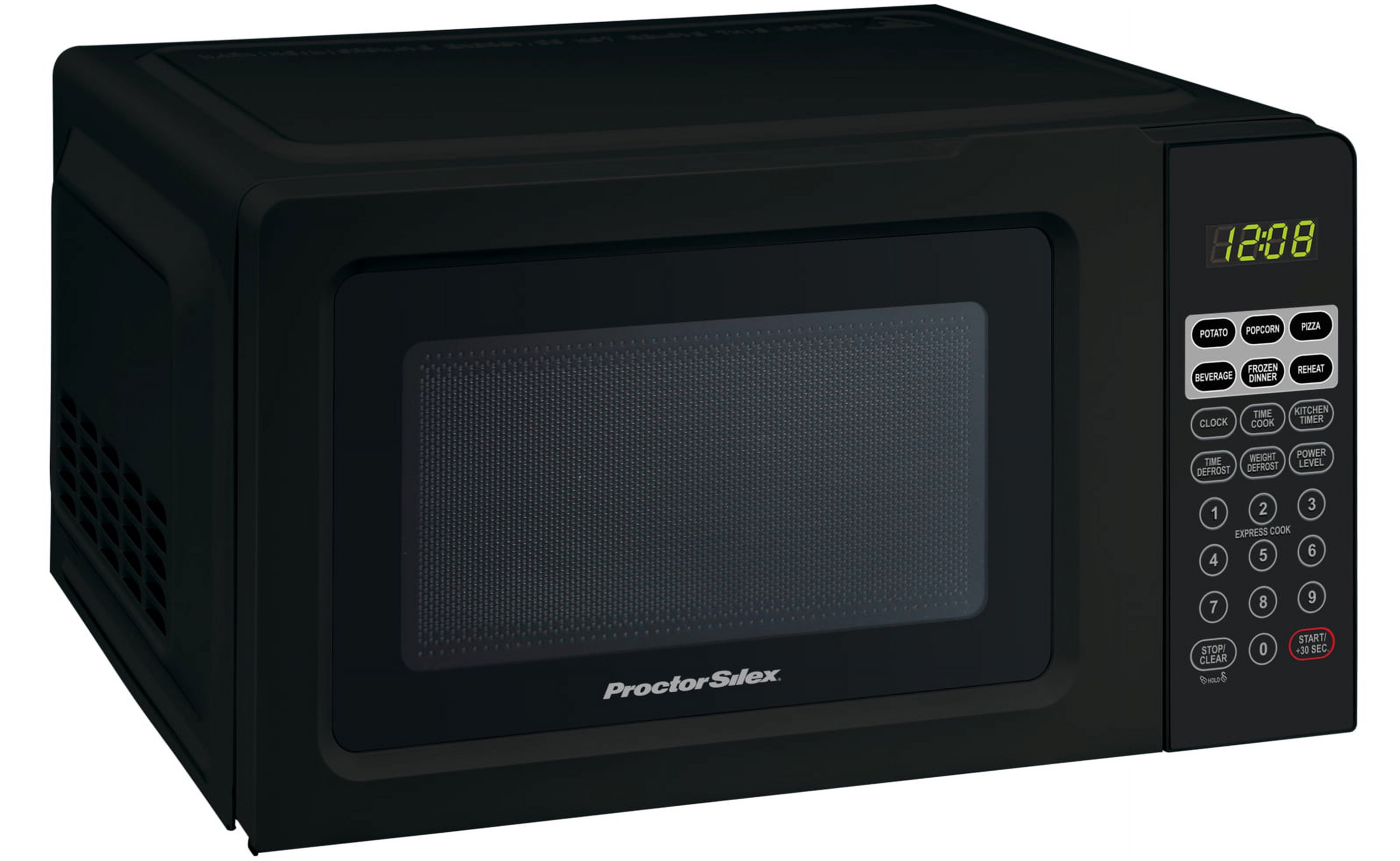 Proctor Silex 0.7 Cu ft Black Digital Microwave Oven - image 2 of 5