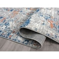 thumbnail image 5 of Abani Casa Collection Grey Blue 5' x 8' Distressed Modern Area Rug, 5 of 5