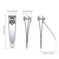 thumbnail image 4 of 100 Pieces Nail Clippers Bulk for Men and Women Stainless Steel Fingernail Clippers Flat Toenail Clippers Portable Travel Fingernails Pointed Manicure Pedicure Sturdy Trimmer Set for Men Women, 4 of 5