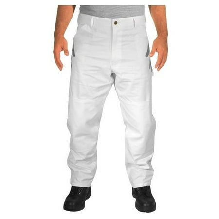 Painter Pants - Rugged Blue Double Knee Painters Pants - White - 42x32