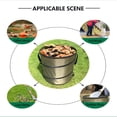 thumbnail image 3 of Camping Trash Can, Pop-Up Trash Can/Recycle Bin, Reusable Yard Waste Bags/Lawn Bags/Leaf Bags, Car Garbage Can, Foldable Camping Recycling Bin 2-Pack (Green10gallons), 3 of 14