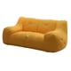 thumbnail image 3 of Sofá tipo puf,Puf Niños Adultos con Relleno Incluido,Sofá perezoso Sofá tipo puf Sofá otomano de 2 plazas,Sofá decorativo Sillas tipo puf para adolescentes,Sofá de suelo Amarillo 110cm, 3 of 10