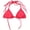 Red - redspice, variant on Cyn & Luca Womens Fringed Halter Swim Top, Red, X-Small