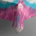 thumbnail image 5 of Pink Blue Tie Dye Mandala Square Tablecloth,Waterproof Square Table Cover,Wipeable Spillproof Washable Table Cover for Home Kitchen Party Decor 42"X42"(107x107cm), 5 of 6