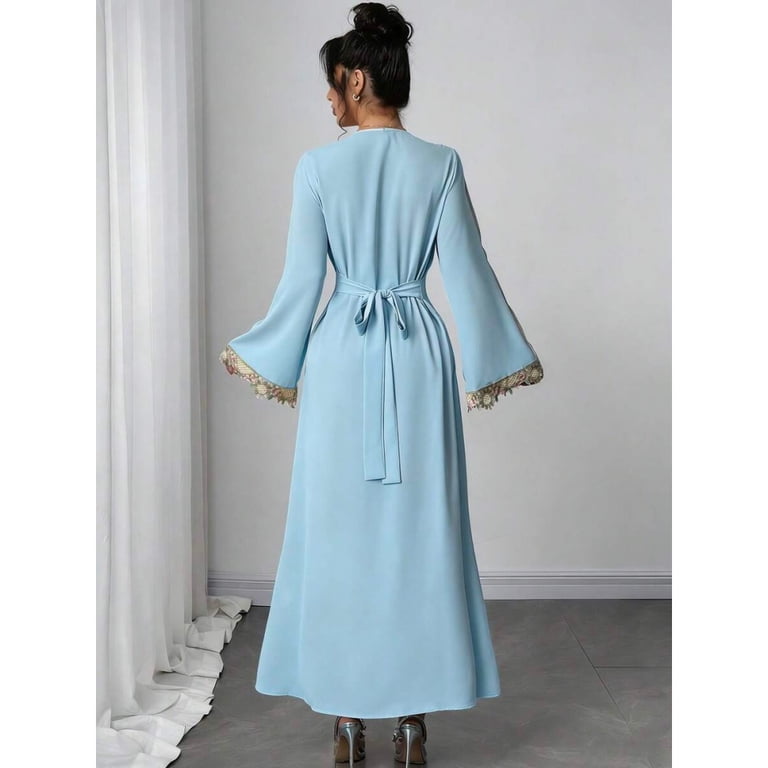 long sleeve loose lace dress Liesel Gown - LONG SLEEVE LACE FITTED DRESS & OVERSKIRT